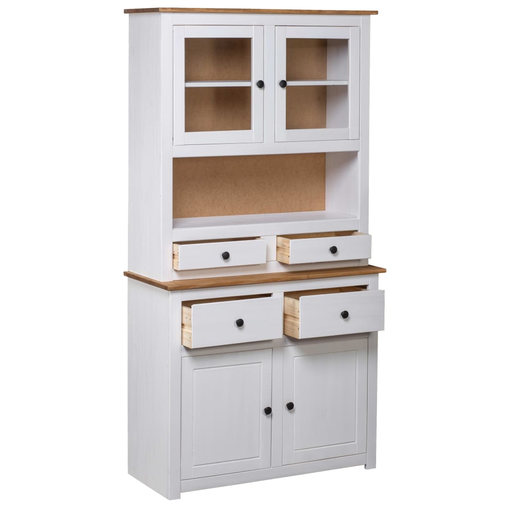 Highboard 93x40,5x180 cm Kiefernholz Panama
