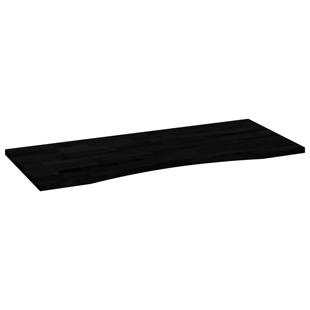 Schreibtischplatte Unbehandelt 80x50x2,5 cm Massivholz Eiche