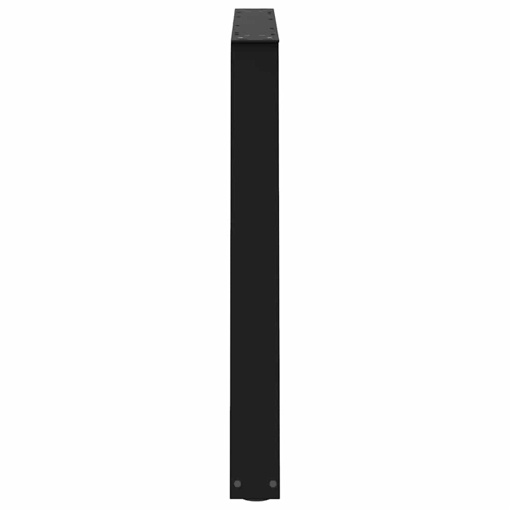 Couchtischbeine V-Form 2 Stück Schwarz 30x(30-31,3) cm Stahl