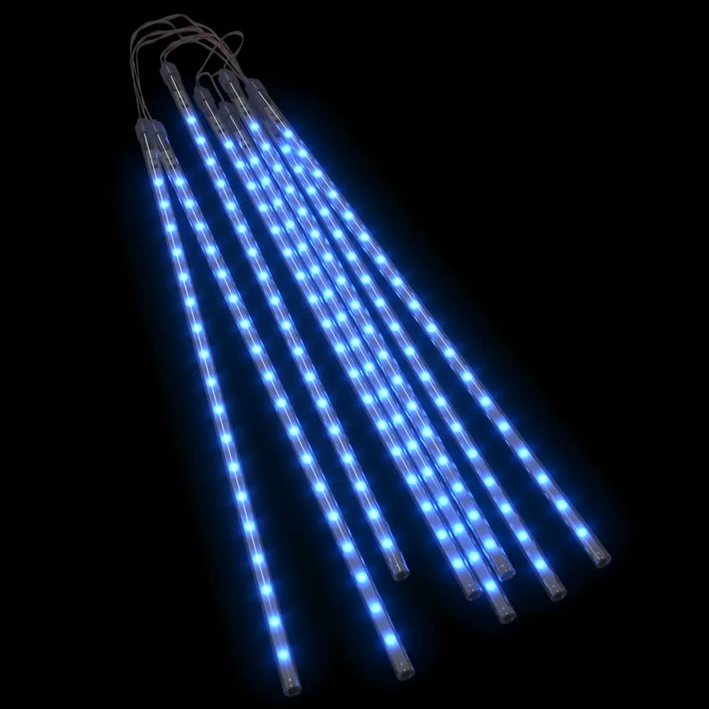 LED Meteor-Lichter 8 Stk. 30 cm Kaltweiß 192 LEDs