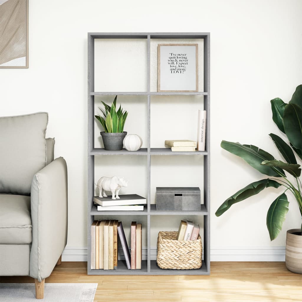 Bücherregal Weiß 137,5x29x137,5 cm Holzwerkstoff