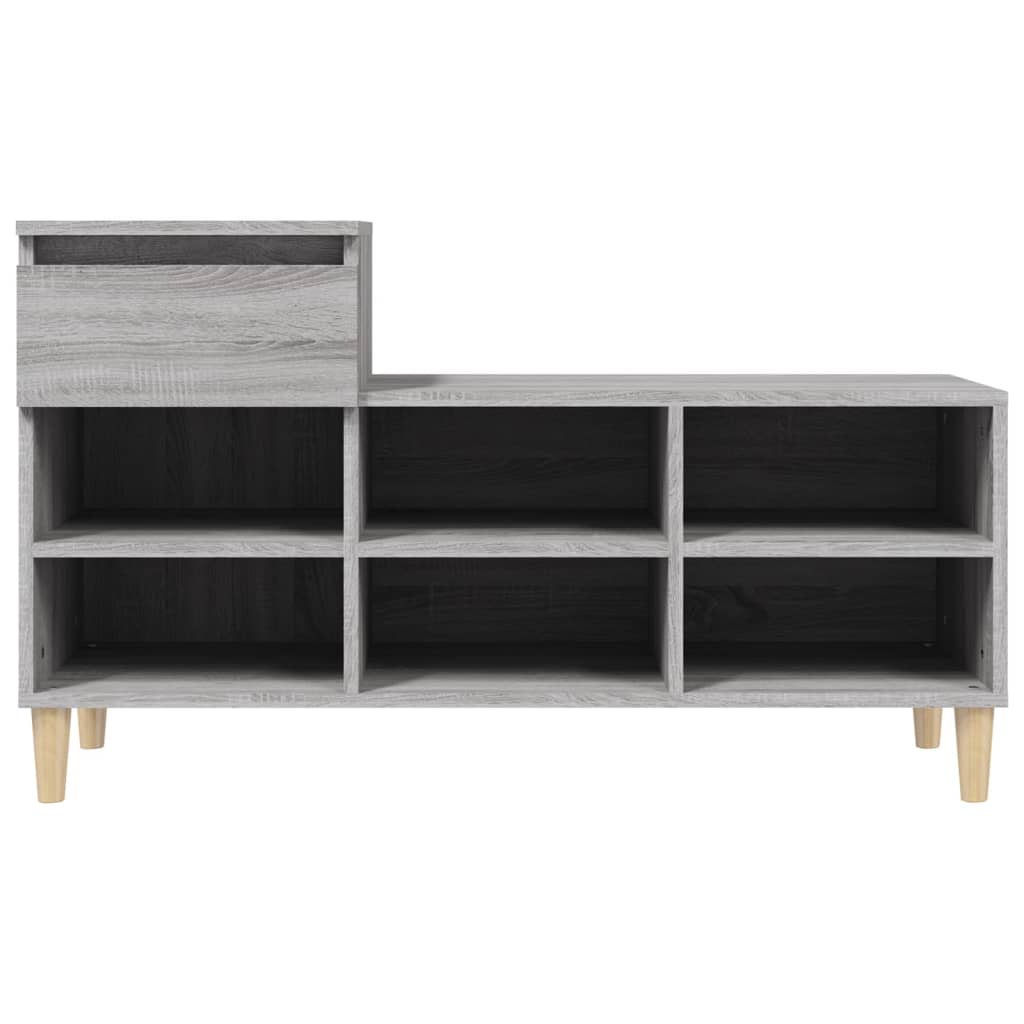 Schuhregal Weiß 102x36x60 cm Holzwerkstoff