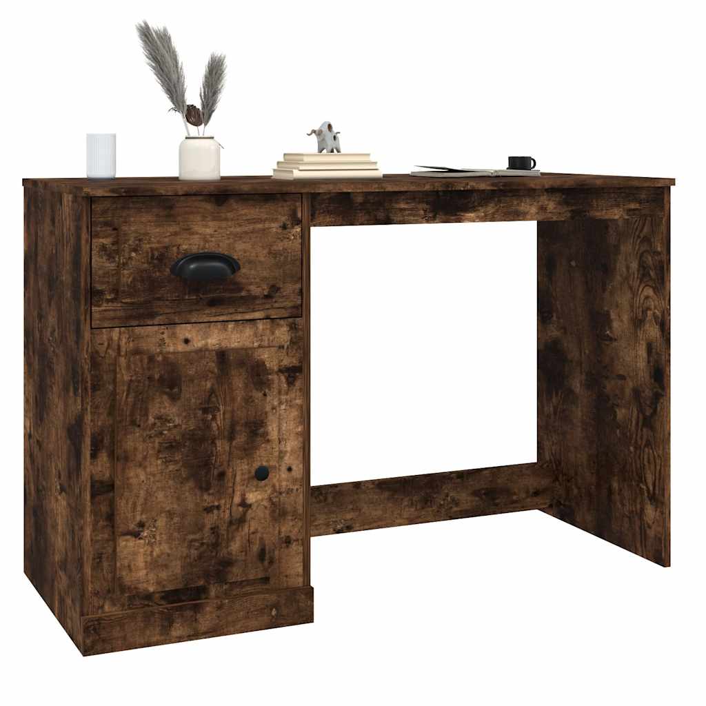 Schreibtisch mit Schublade Weiß 115x50x75 cm Holzwerkstoff