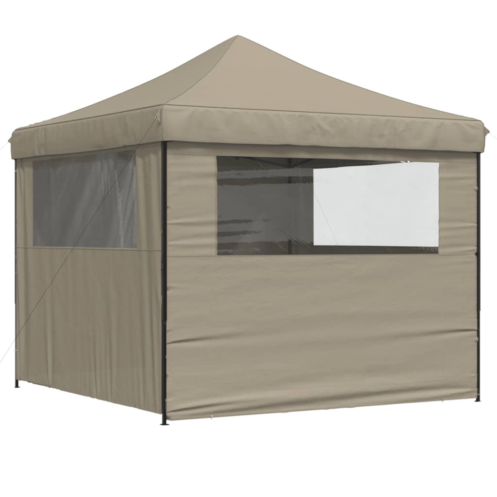 Partyzelt Faltbar Pop-Up Schwarz 292x292x315 cm