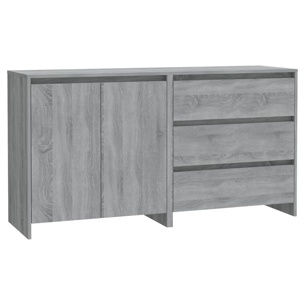 2-tlg. Sideboard Weiß Holzwerkstoff
