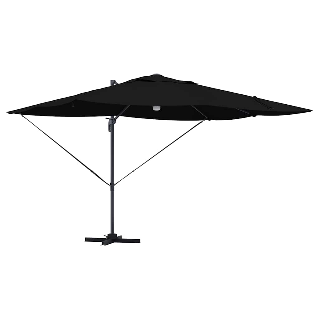 Sonnenschirm Sand 351 x 250 x 253 cm Polyester und Aluminium
