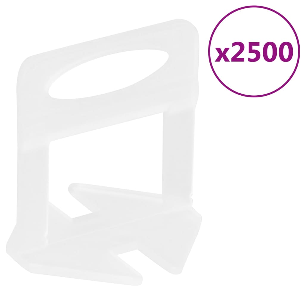 Fliesen-Nivelliersystem 250 Keile 500 Clips 1 mm