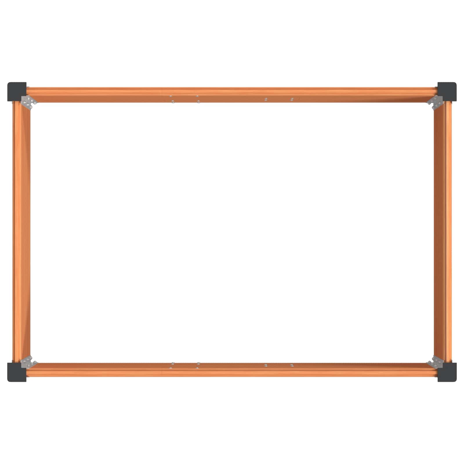 Garten-Hochbeet 200x50x54 cm WPC Grau