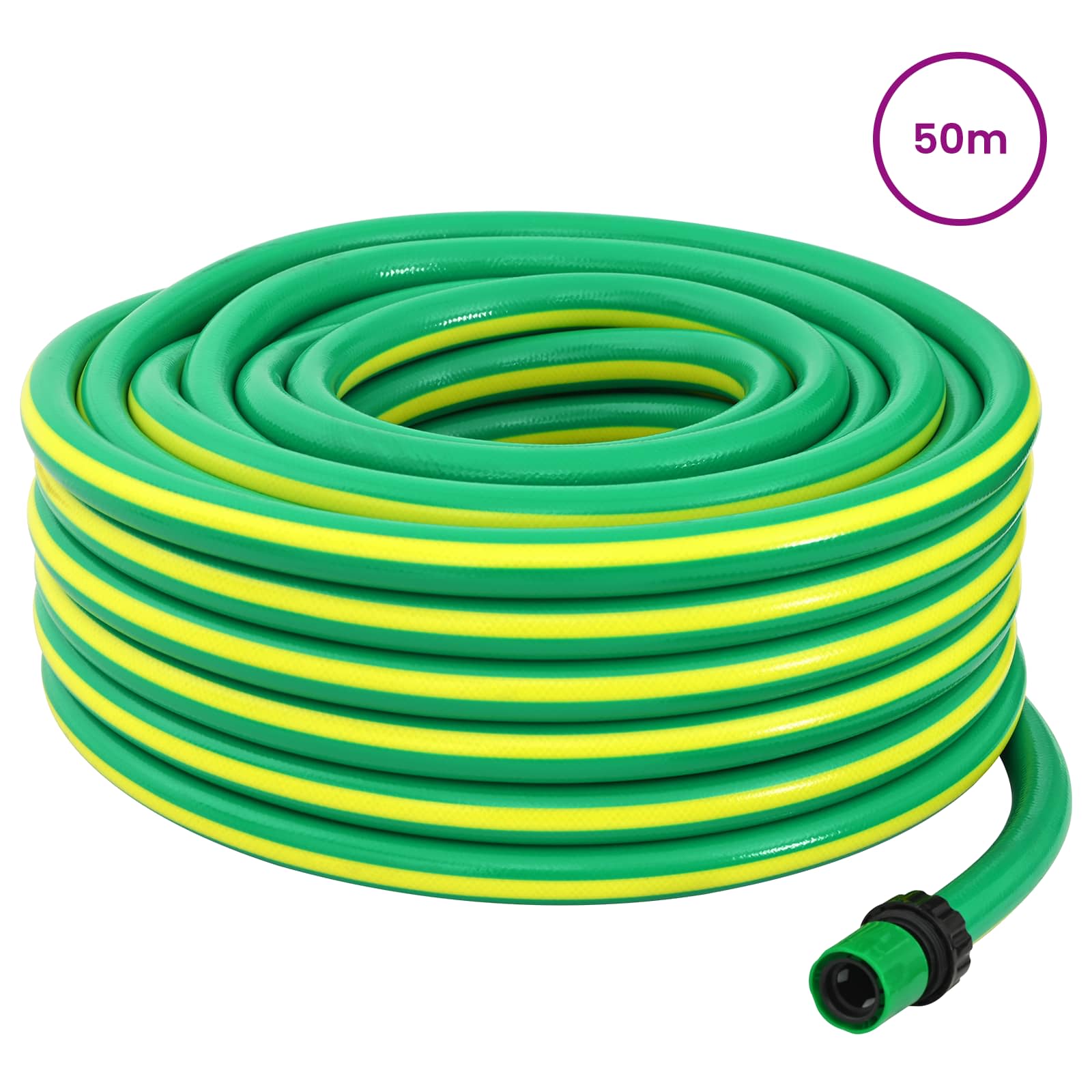 Gartenschlauch 5-lagig Grün und Gelb 1 / 2'' 10 m PVC