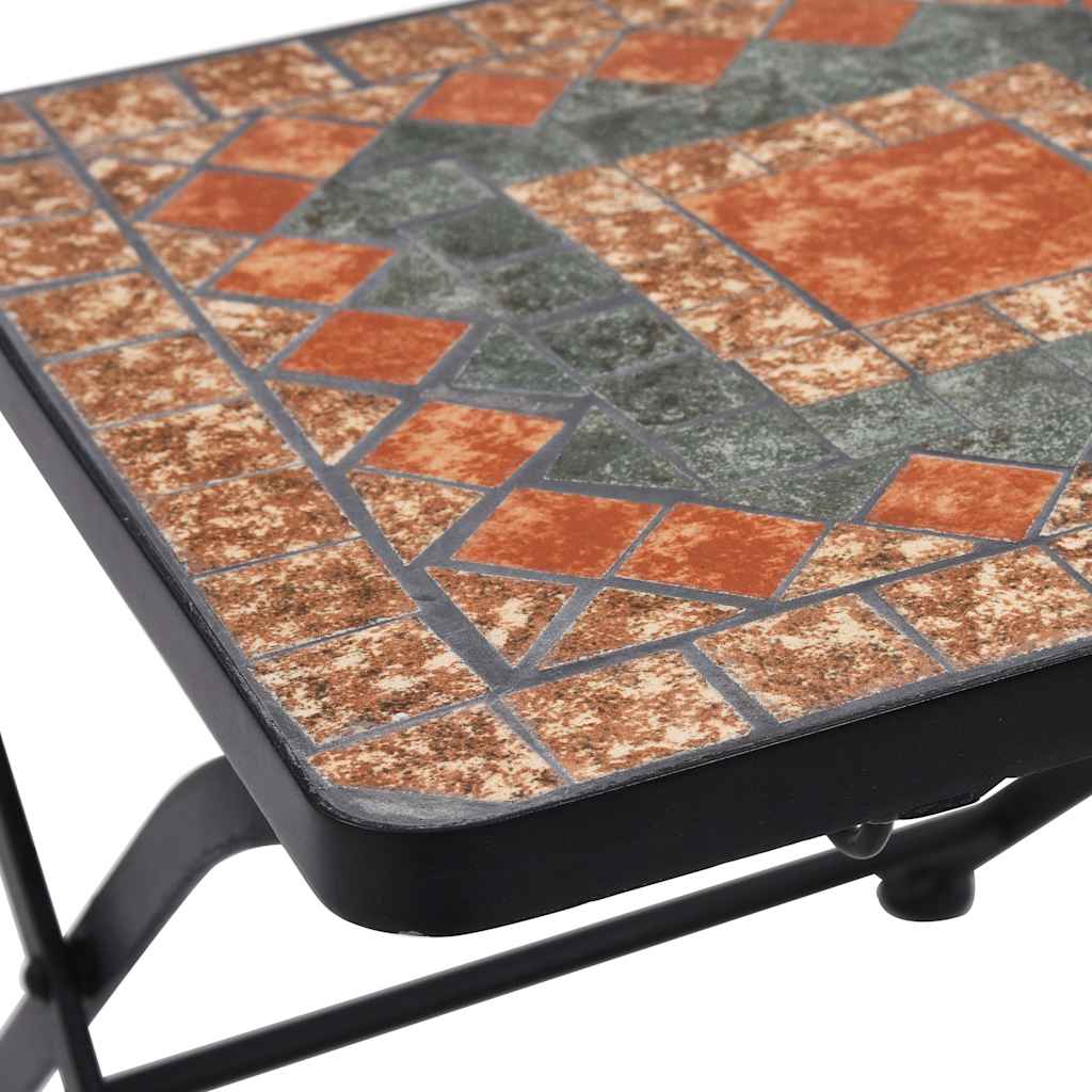 Bistrostühle Mosaik 2 Stk. Keramik Braun