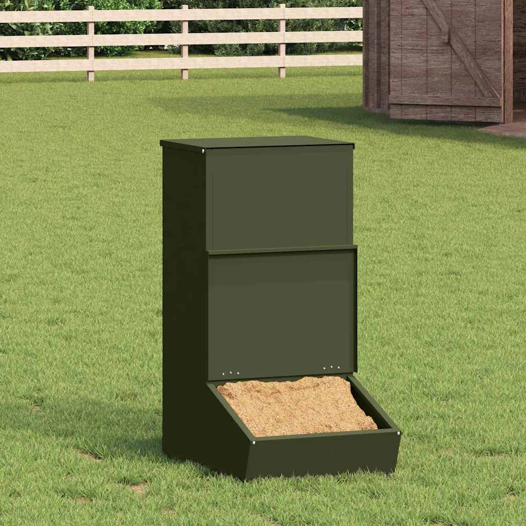 Schweinfutterspender Schwarz 55 x 38 x 76 cm
