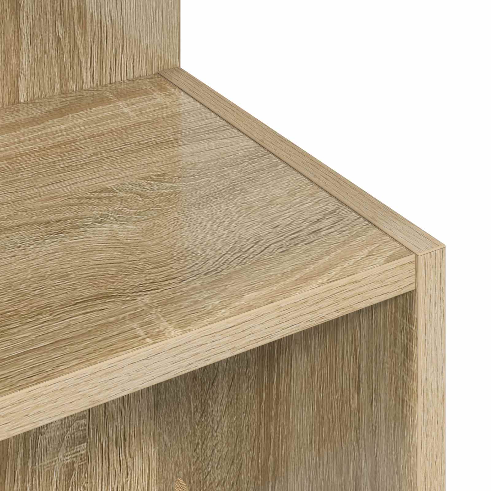 Beistelltisch Weiß Ø 39,5 x 55 cm Holzwerkstoff