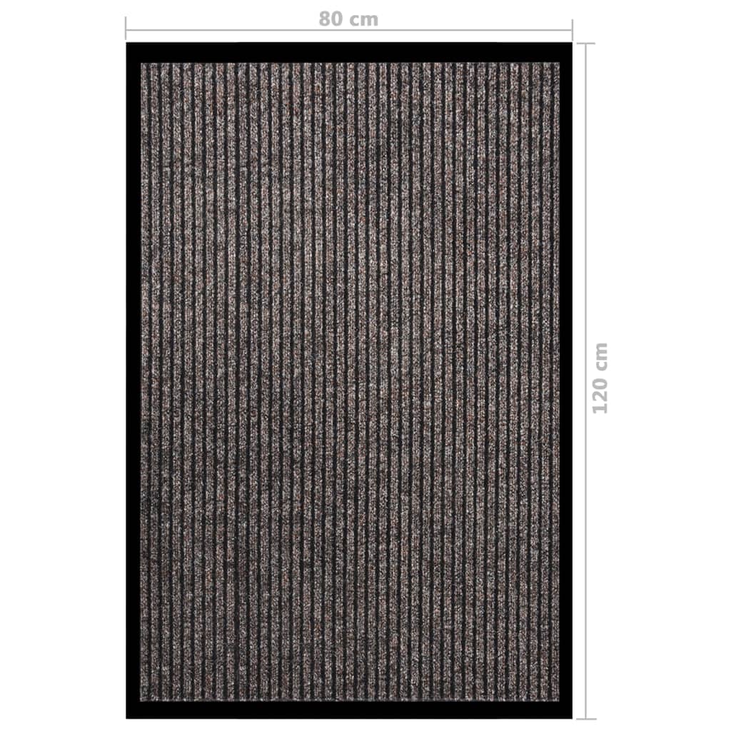 Fußmatte Gestreift Grau 60x80 cm