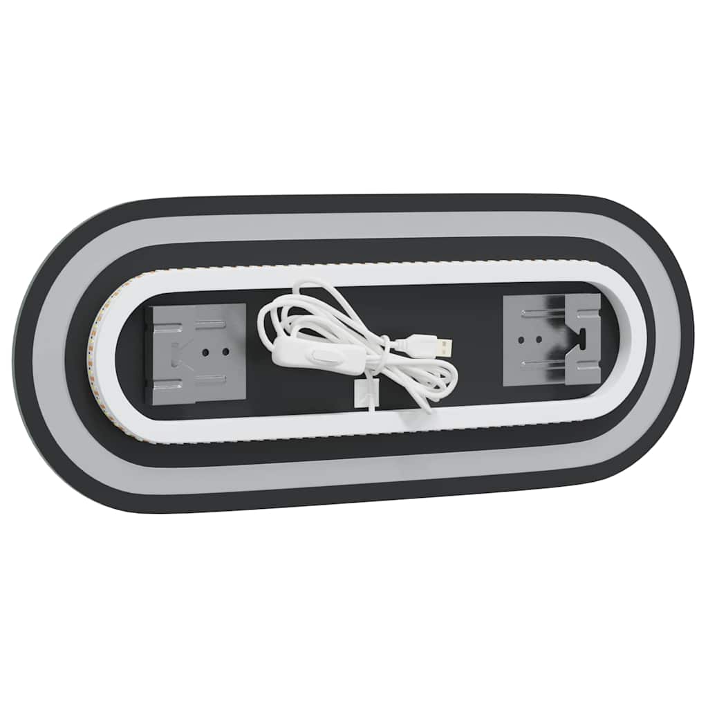 LED-Badspiegel 40x15 cm Oval