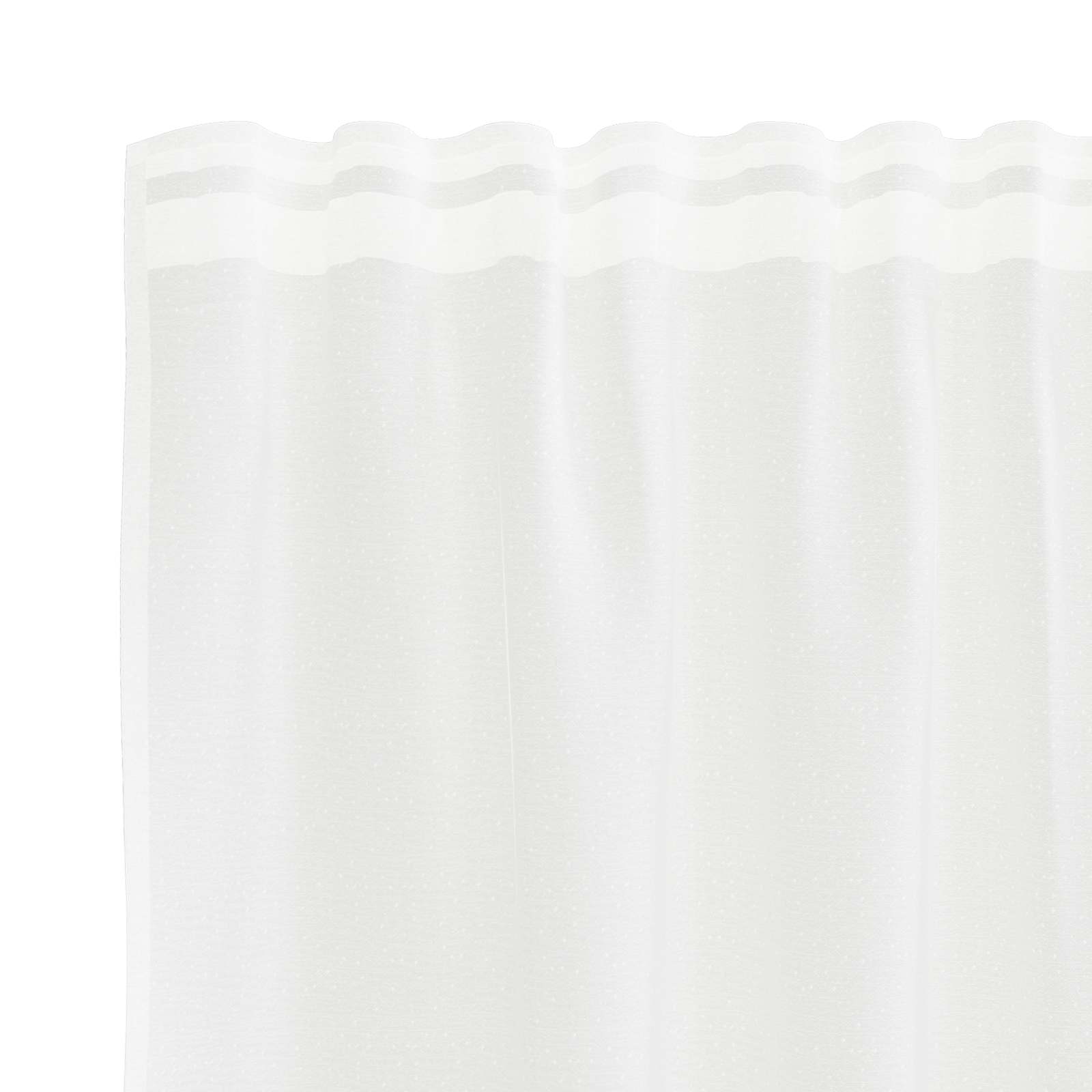 Spitzenvorhang mit Vorhängen Floral Weiß 80 x 150 cm Polyester