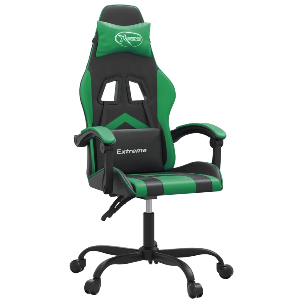 Gaming-Stuhl Drehbar Schwarz und Rot Kunstleder