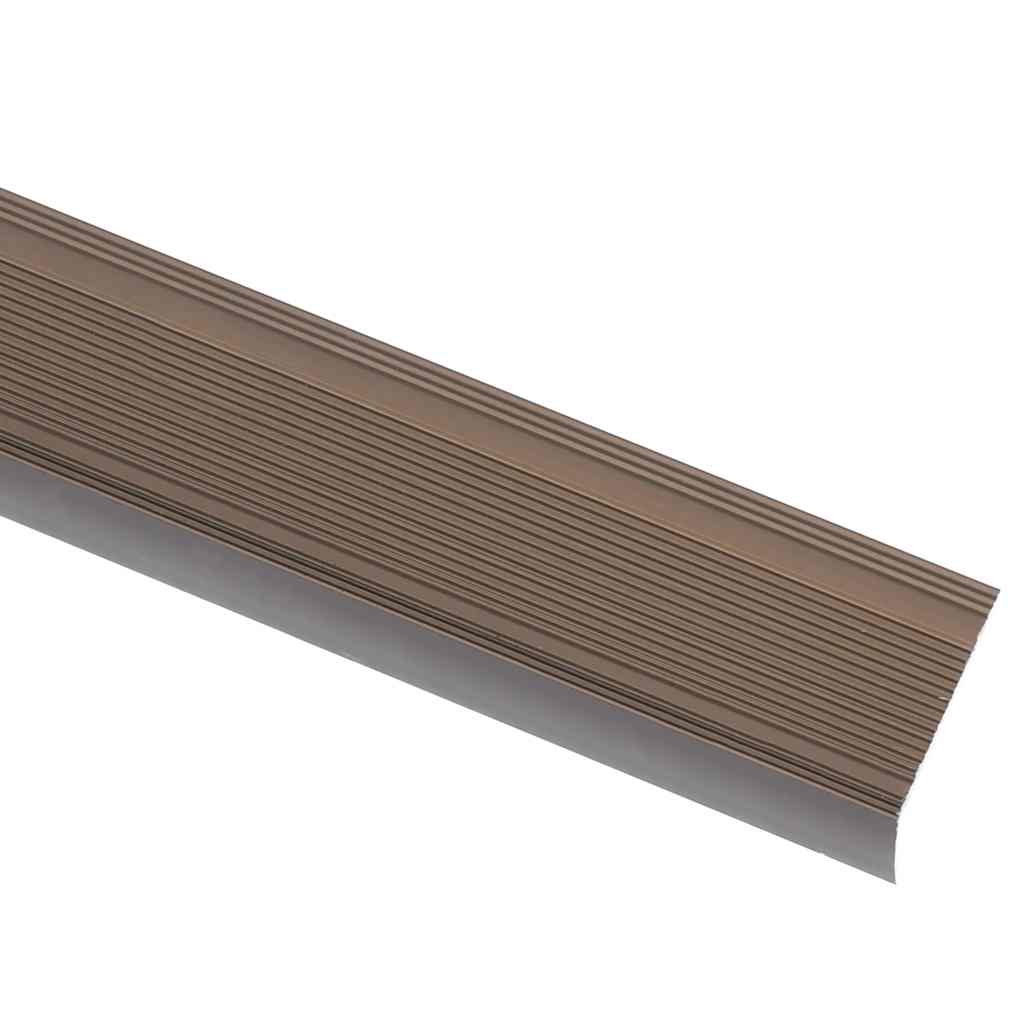 Treppenkantenprofile in L-Form 15 Stk. Aluminium 90 cm Silbern