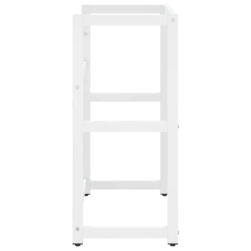 Badezimmer Waschtischgestell Weiß 40x38x83 cm Eisen