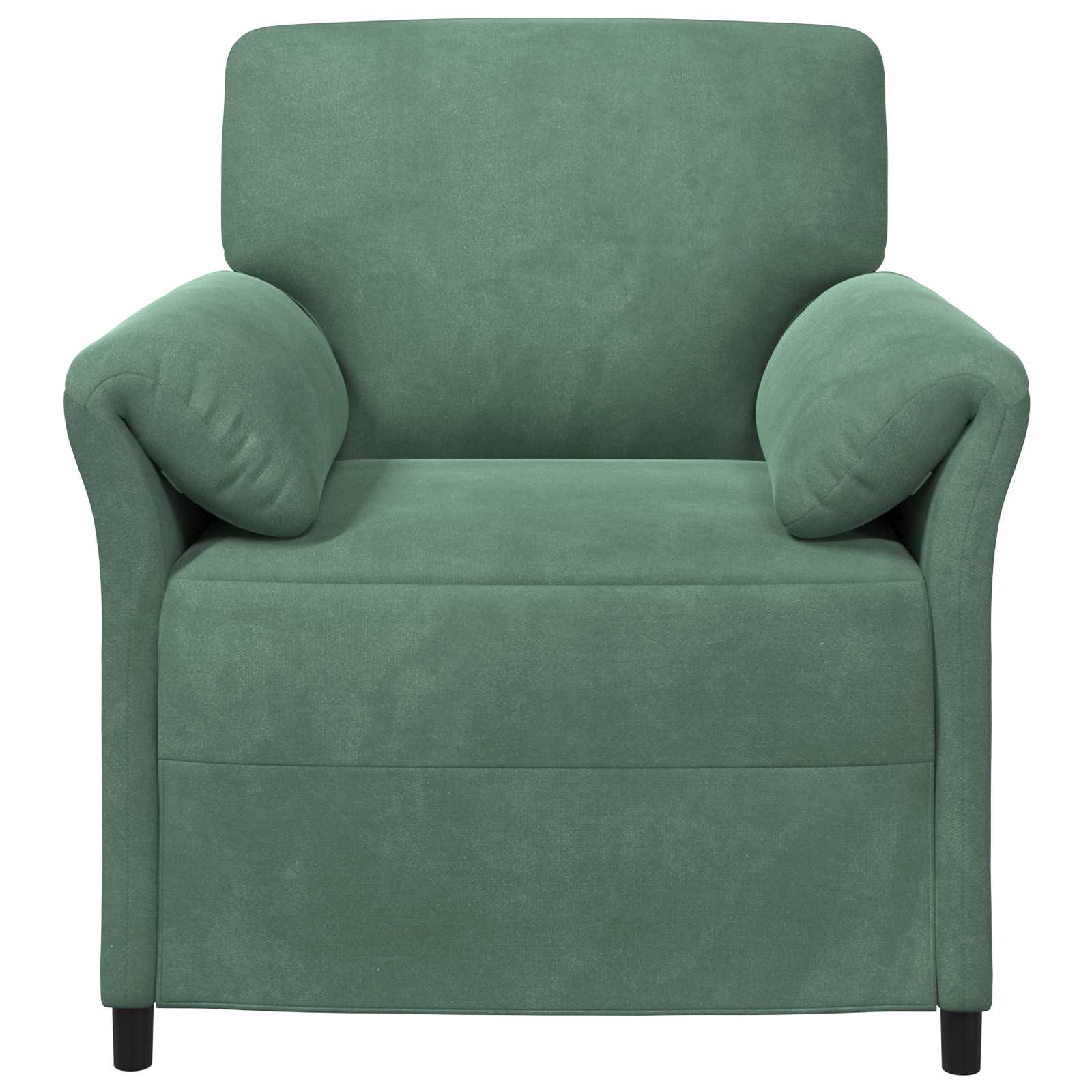 1-Sitzer Sofa Hellgrau 88 x 83 x 95 cm Samt