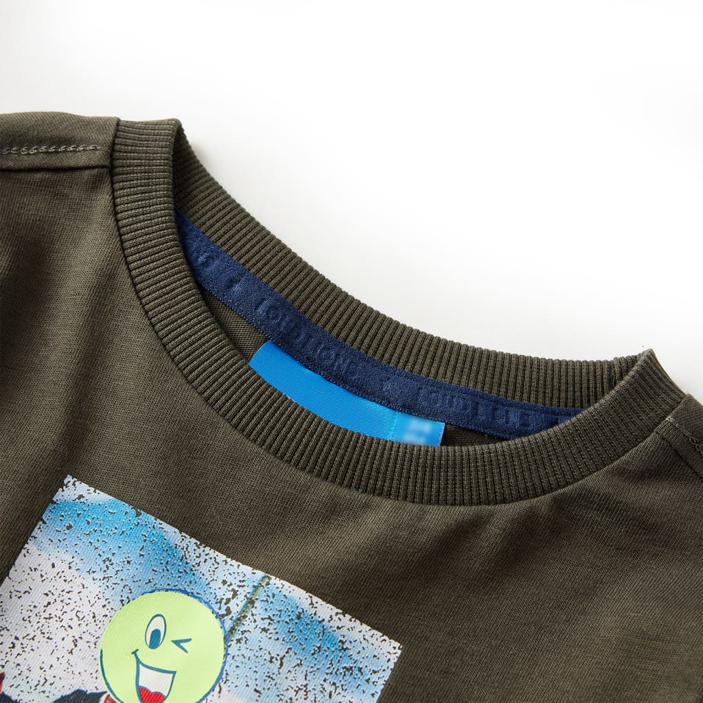 Kinder-Langarmshirt Khaki 116