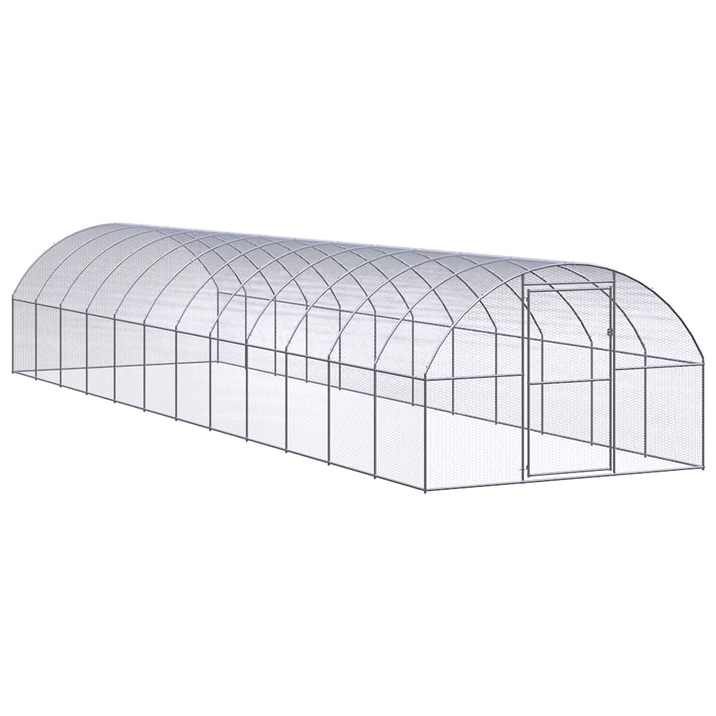 Outdoor-Hühnerstall 3x2x2 m Verzinkter Stahl