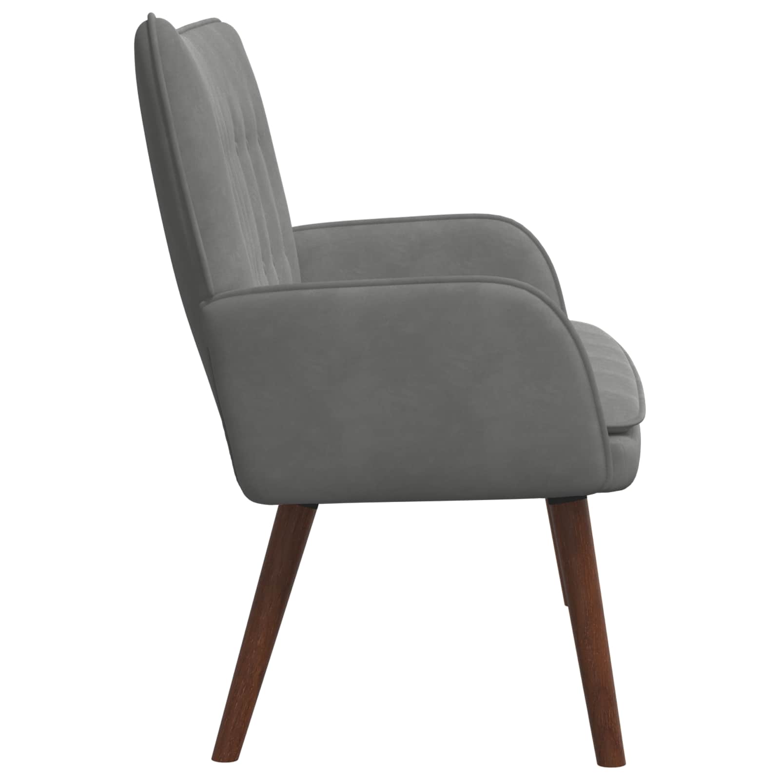 2-Sitzer Sofa Hellgrau 115 x 61 x 87 cm Samt (V)
