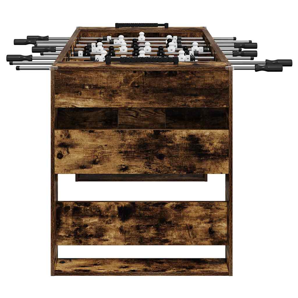 Tischfußballtisch Weiß 146,5 x 74 x 85 cm Holzwerkstoff