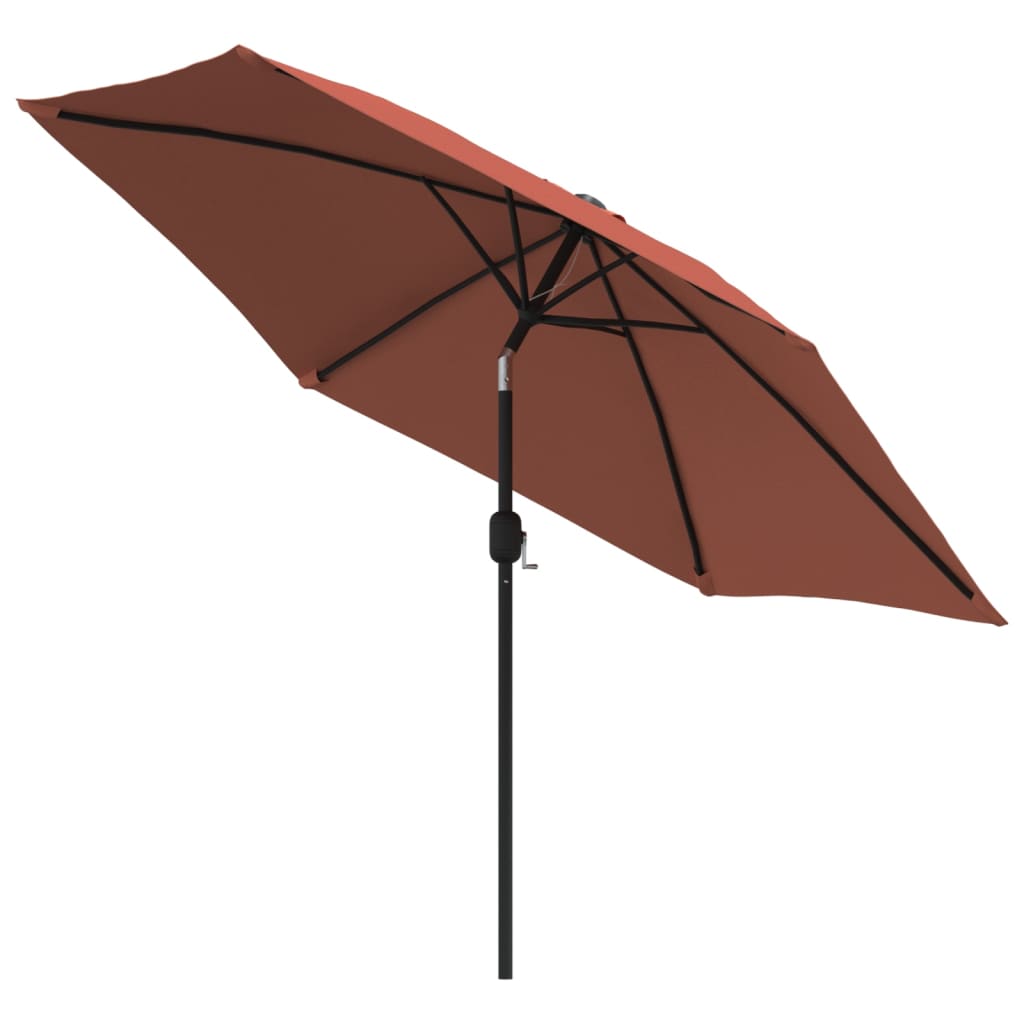 Sonnenschirm mit Metall-Mast 300 cm Bordeauxrot
