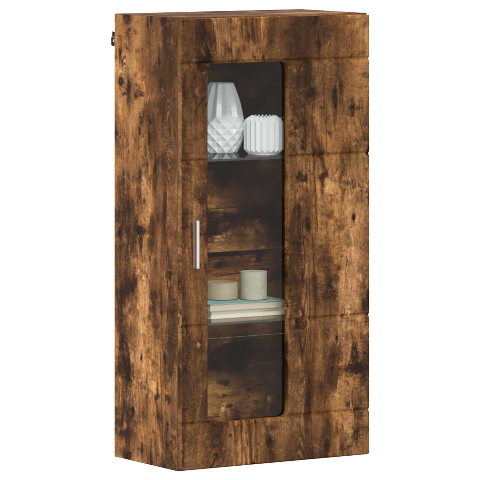 Highboard mit Regal FLORIN Weiß 60 x 35 x 182 cm Holzwerkstoff