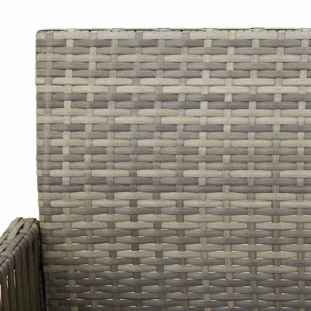 Garten-Barhocker 2 Stk. Schwarz Poly Rattan