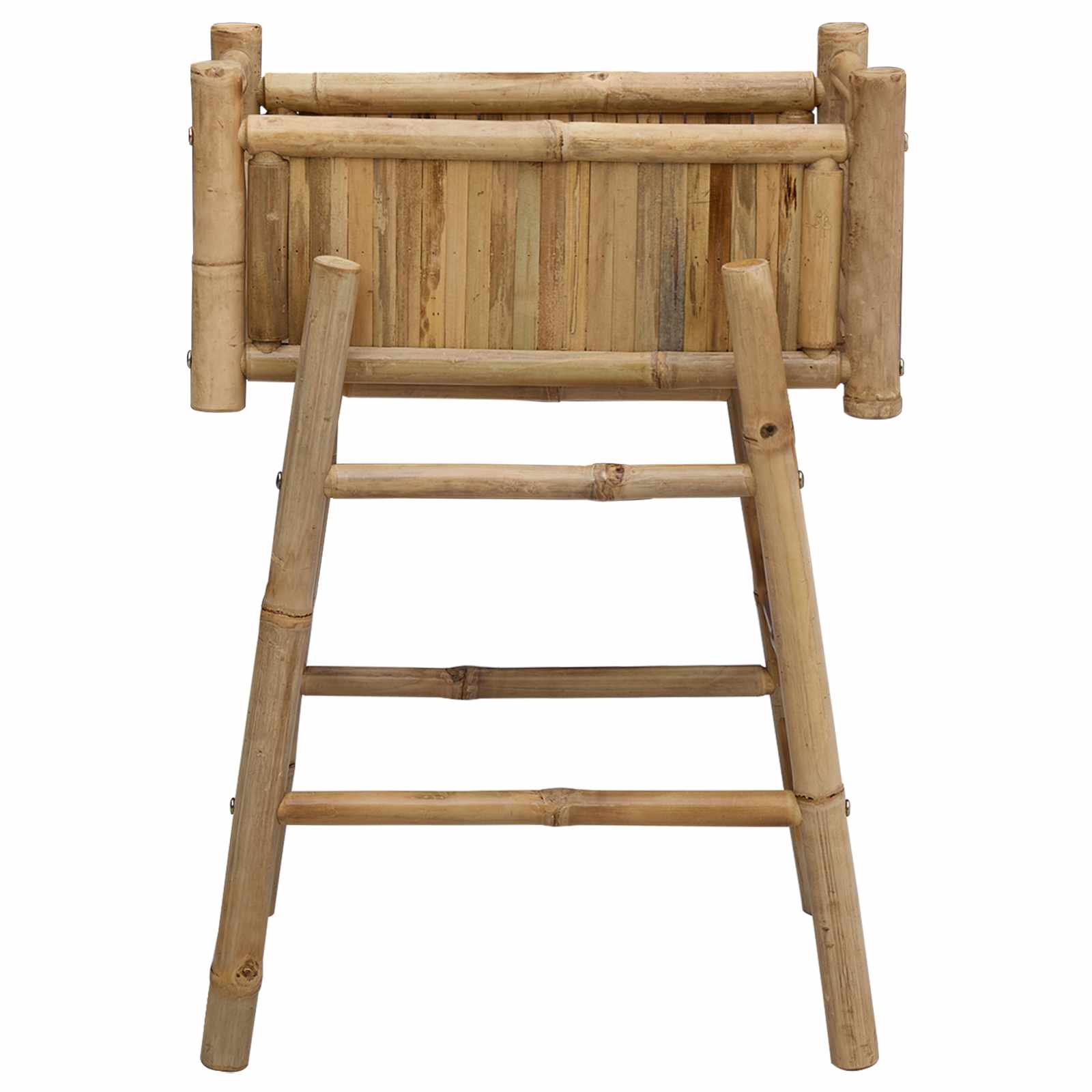 Gartenpflanzer mit Halter Natur 100 x 38 x 74 cm Bambus