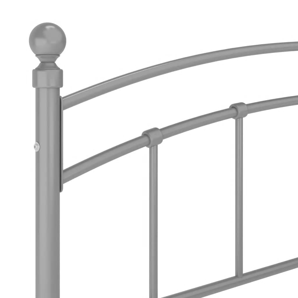 Bettgestell Grau Metall 90x200 cm