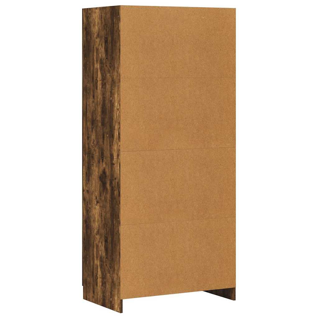 Kleiderschrank Weiß 80x52x180 cm Holzwerkstoff
