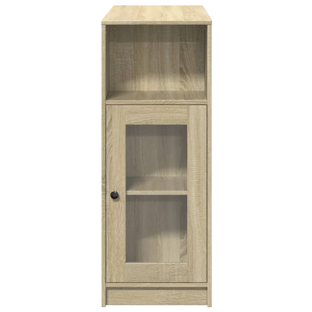 Bartisch Schwarz Eichen-Optik 101 x 40 x 103,5 cm Holzwerkstoff