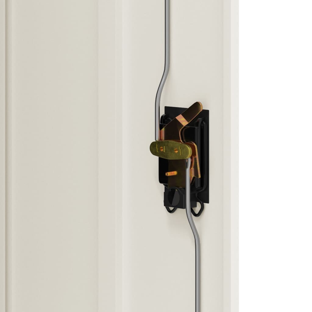 Aktenschrank mit 2 Türen Grau 90 cm Stahl