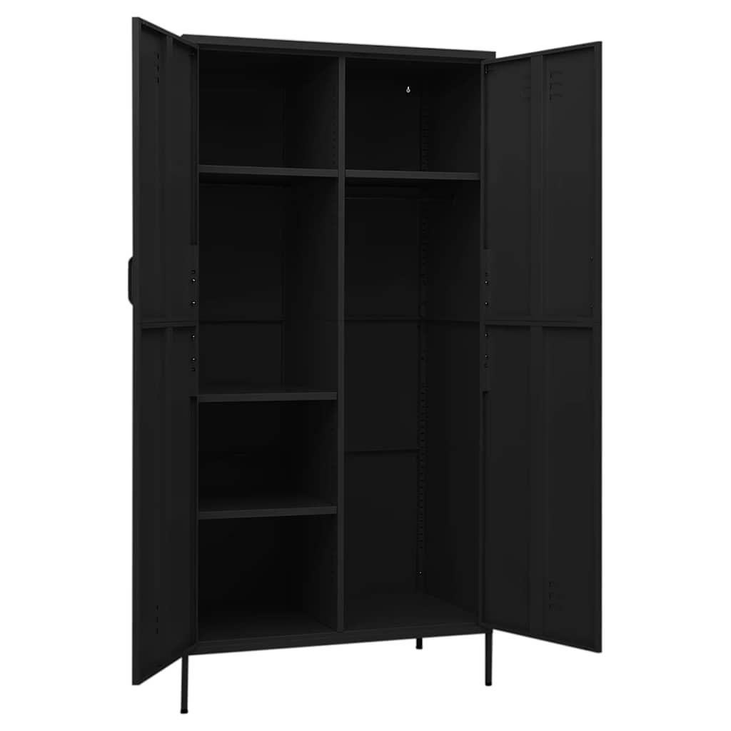 Kleiderschrank Olivgrün 90x50x180 cm Stahl