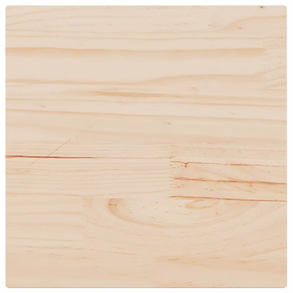 Tischplatte Weiß 40x40x2,5 cm Massivholz Kiefer Quadratisch