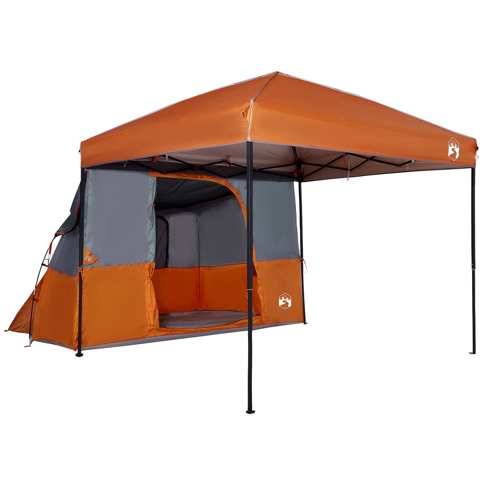 Camping-Zelt-Set mit Dach 2 pcs Blau Taffeta und Stoff