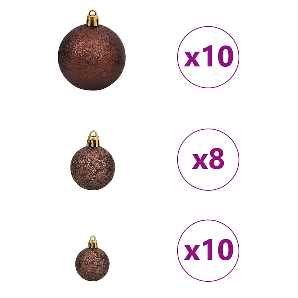 Künstlicher Weihnachtsbaum mit 150 LEDs mit Ständer Weiß 120 cm