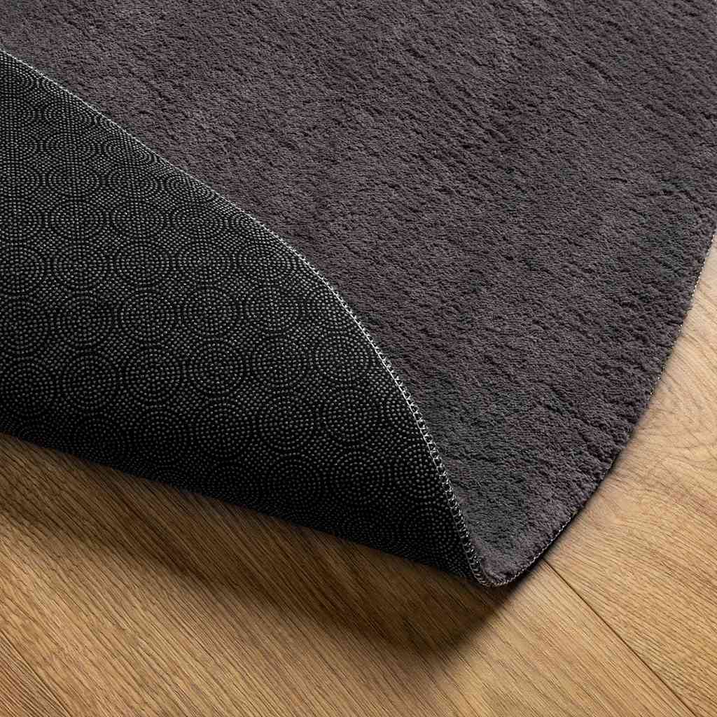 Bereichsteppiche HUARTE Anthrazit 100 x 200 cm 100 %Polyester