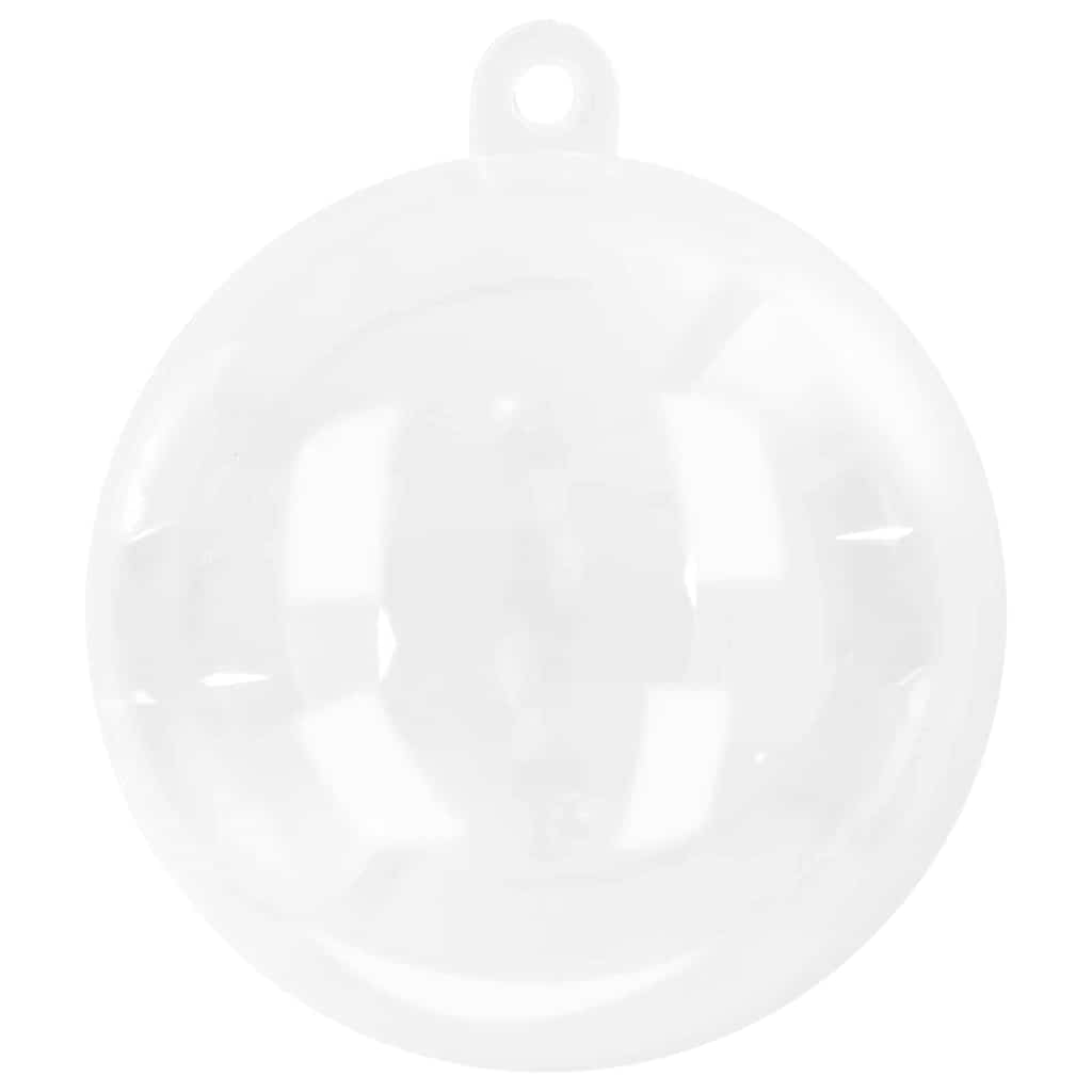 Weihnachtskugel-Set 50 pcs Transparent Ø 5 cm Kunststoff