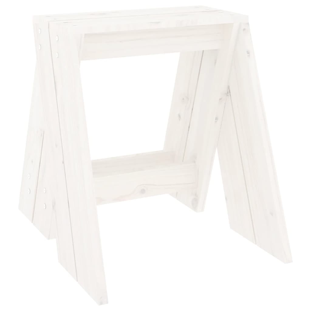 Hocker 2 Stk. 40x40x45 cm Massivholz Kiefer
