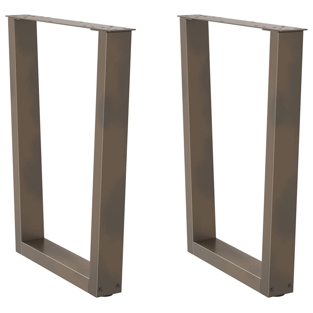 Couchtischbeine V-Form 2 Stück Schwarz 30x(30-31,3) cm Stahl