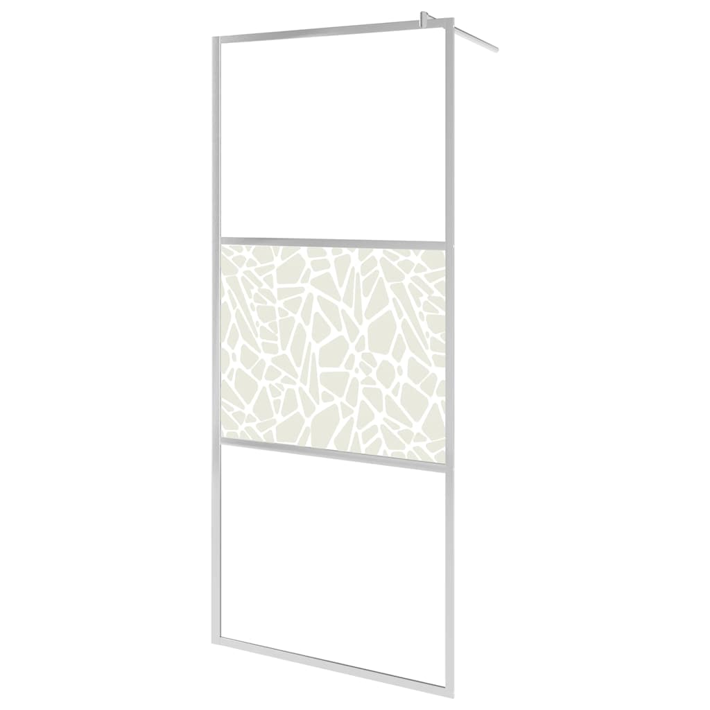 Duschwand für Begehbare Dusche mit Klarem ESG-Glas 80x195 cm