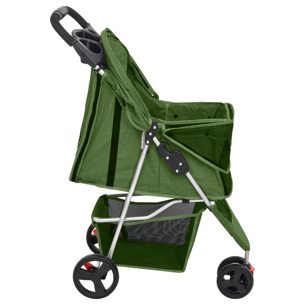 Hundewagen Faltbar Schwarz 80x46x98 cm Oxford-Gewebe
