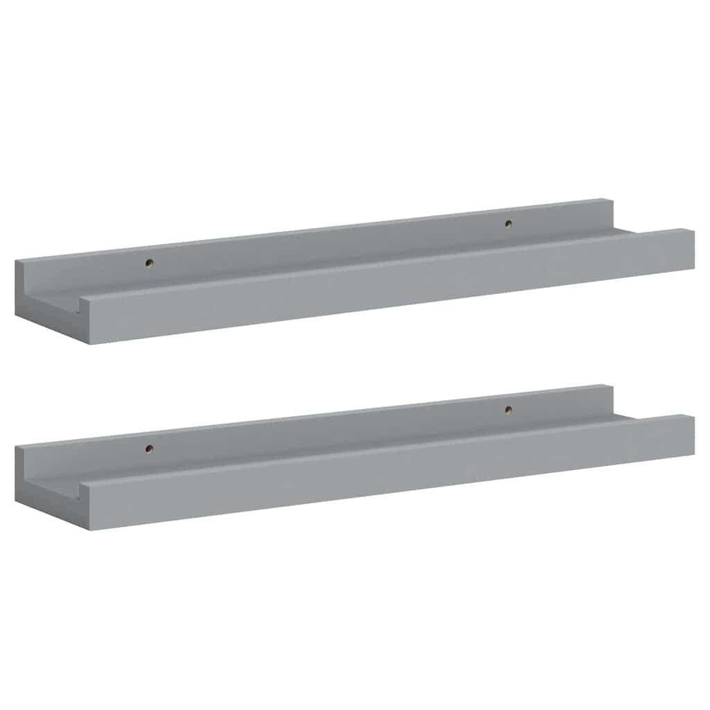 Bilderleisten 2 Stk. Weiß 80x9x3 cm MDF