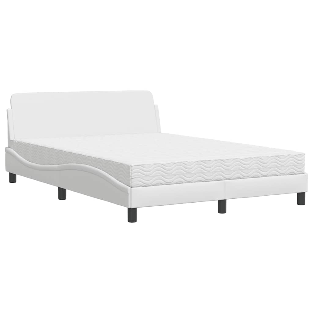 Bett mit Matratze "Dover" Schwarz 80x200 cm Kunstleder