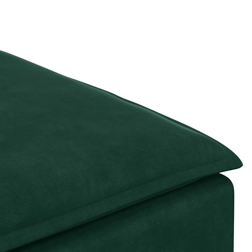 Modulares Sofa Endmodul mit Armlehne Kissen Blau 100 cm