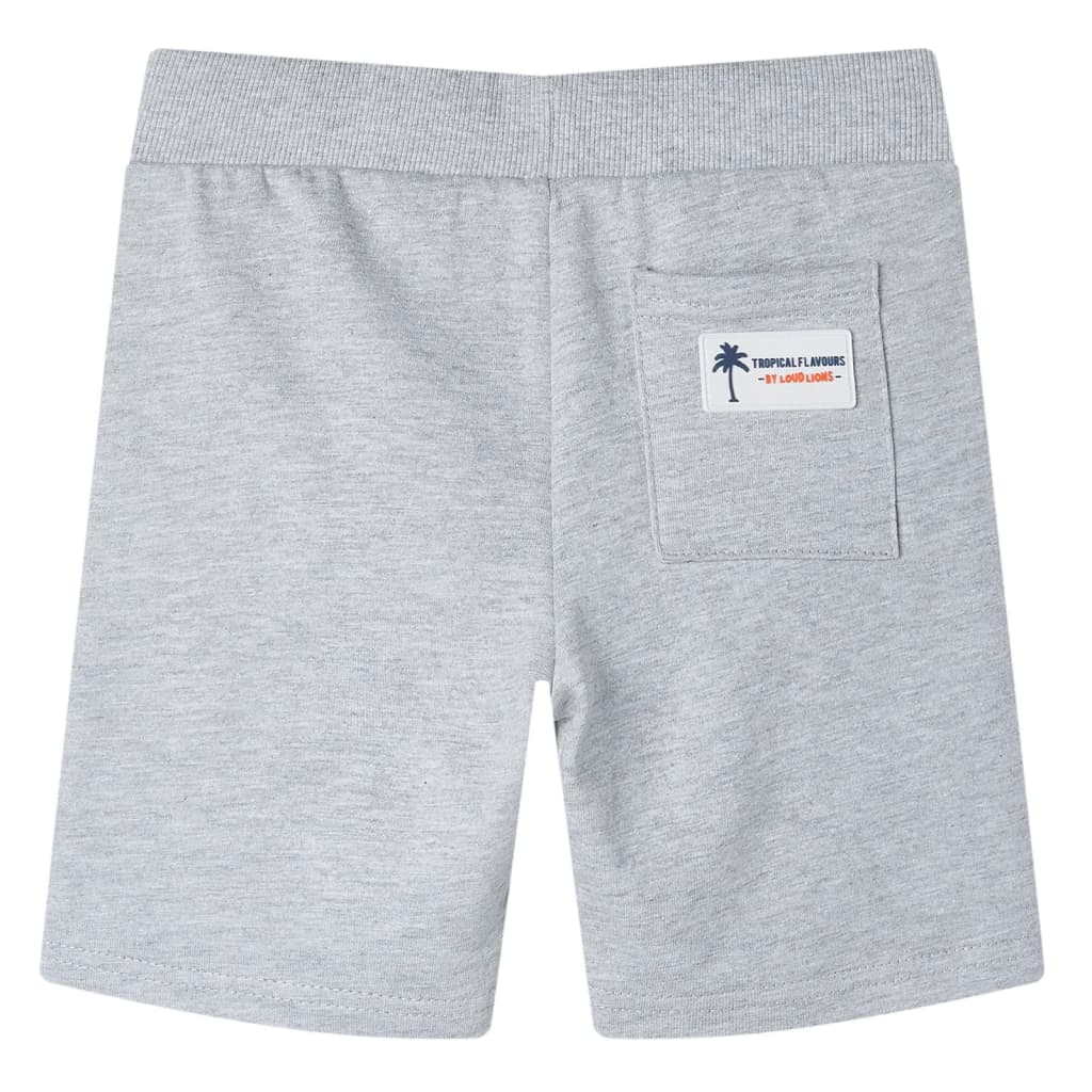 Kindershorts mit Kordelzug Dunkelblau Melange 140