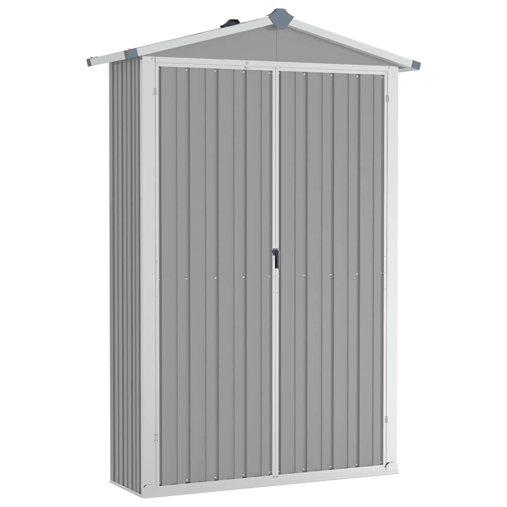 Gerätehaus Grün 116x45x175 cm Verzinkter Stahl